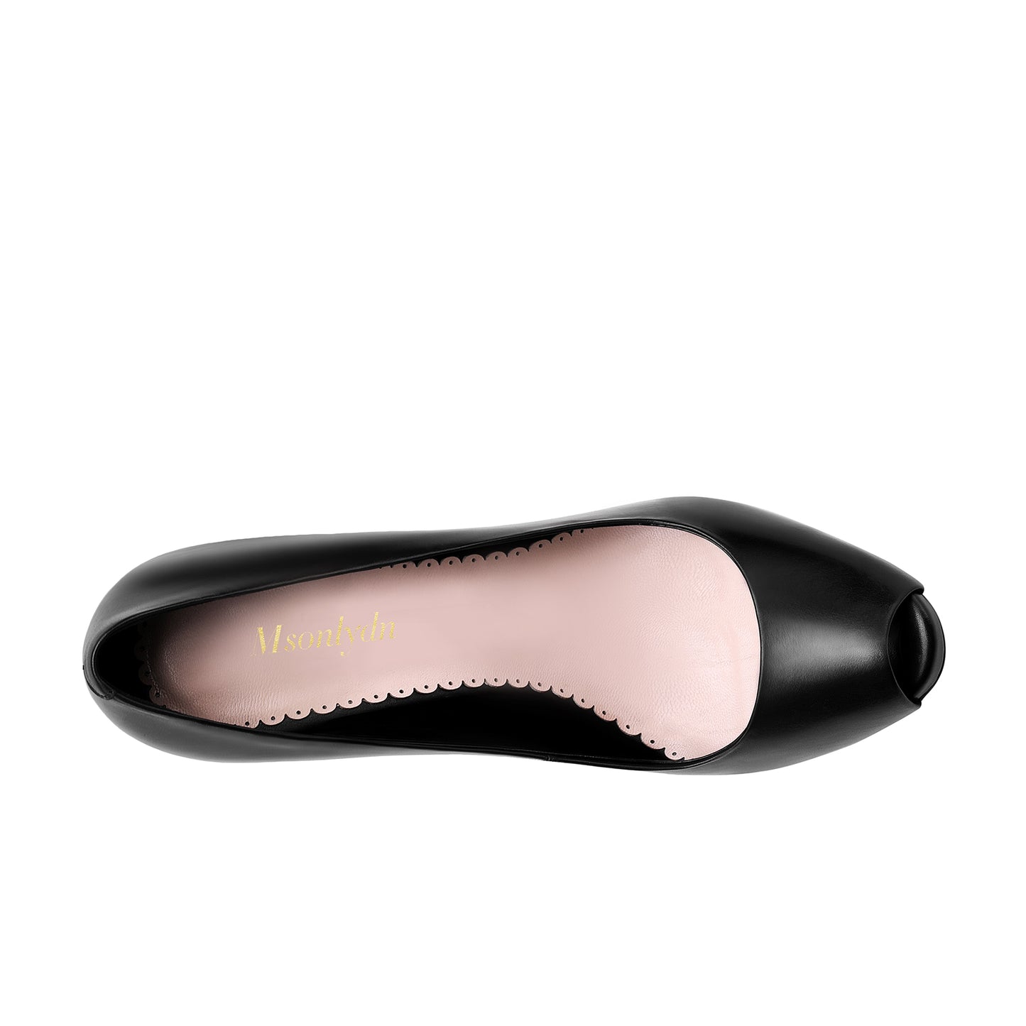 Comfortable & Classy Peep Toe Platform High Heel Stiletto Pumps for Women - Dressy Leather Heels