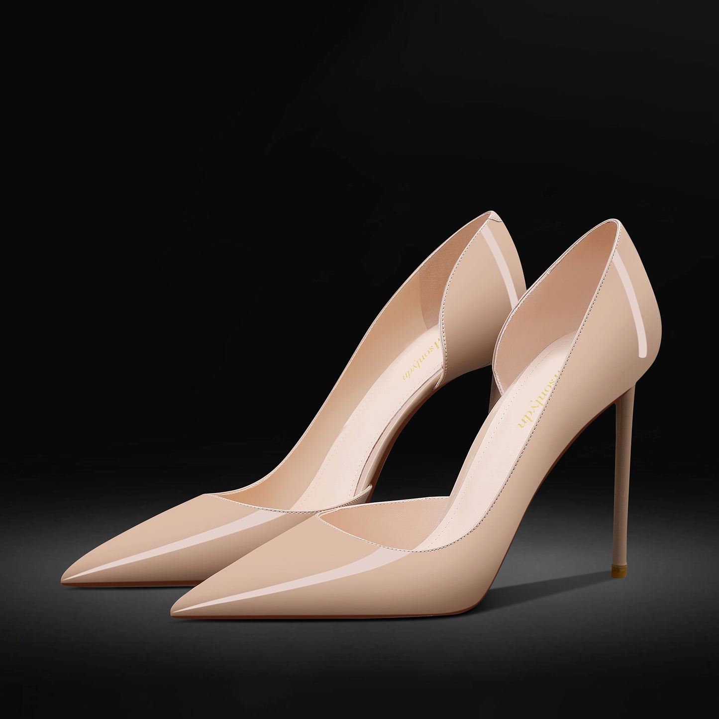 Women's Leather Stiletto Heels and Pumps, Comfortable Sexy