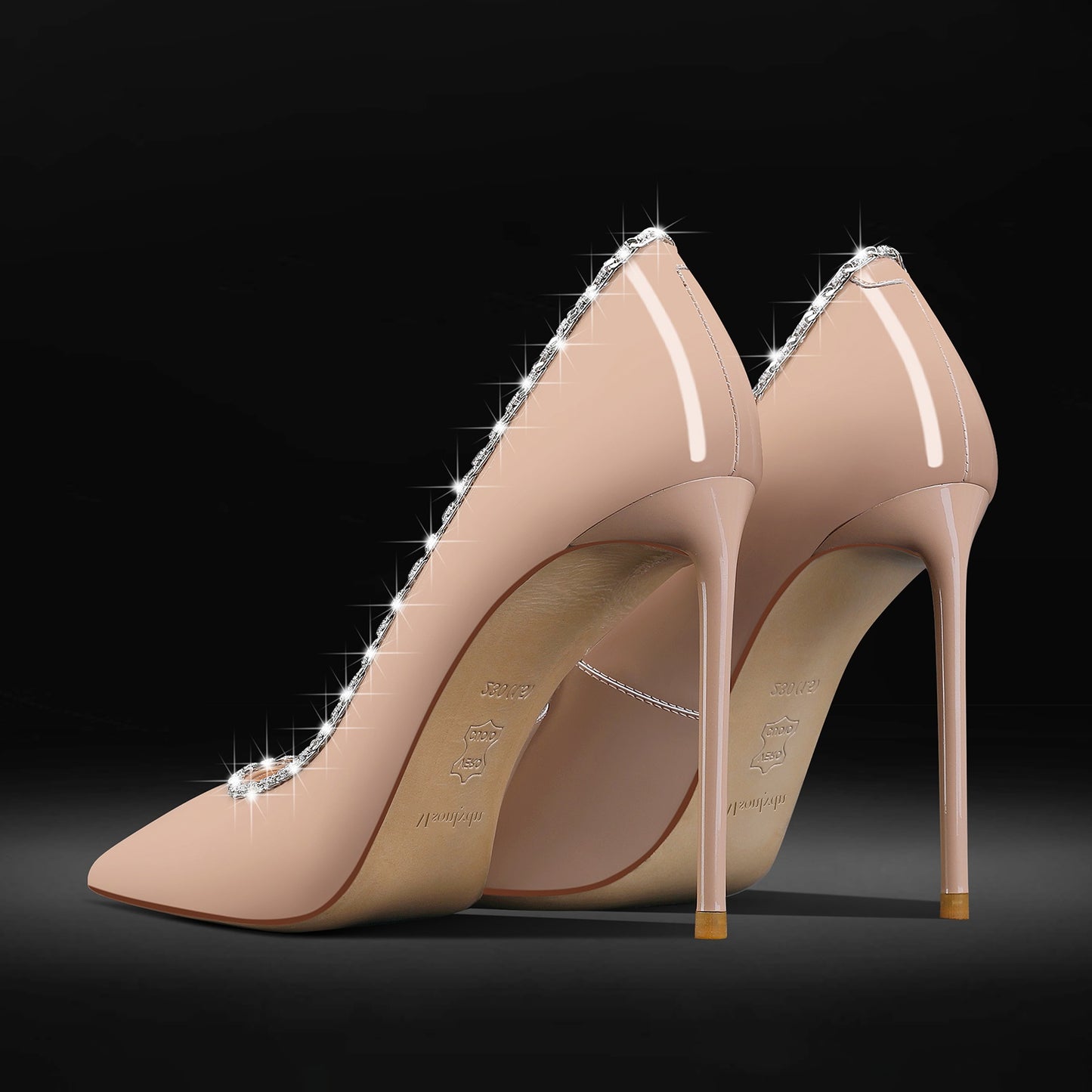 Women's Sexy Suede Stiletto Pumps for Wedding, Bridal Shoes with Comfortable High Heels